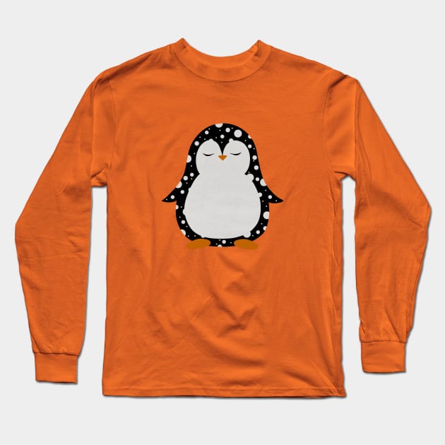 Polka dot penguin Long Sleeve T-Shirt by Pinky's Studio 